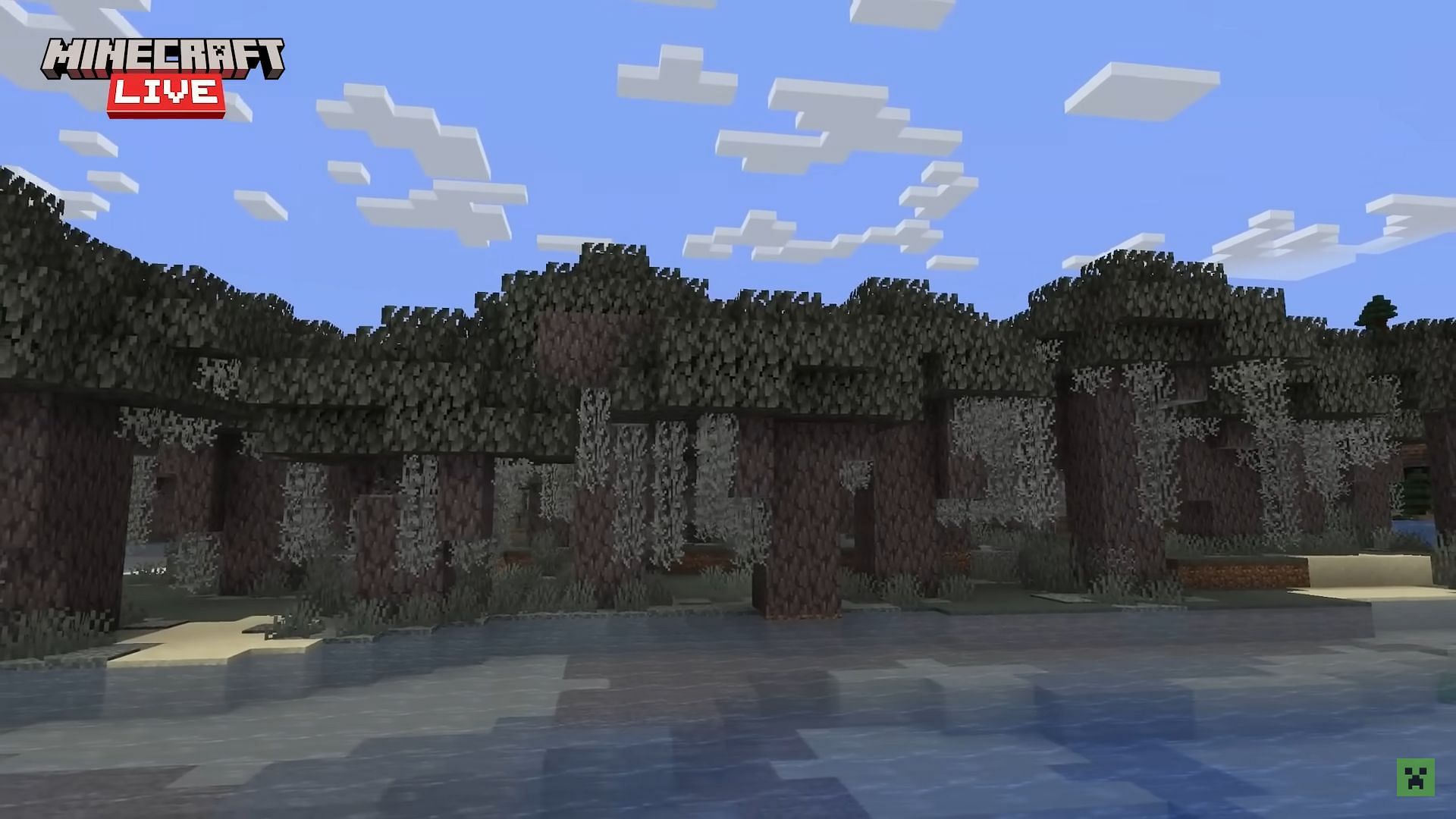 The pale garden has resources like pale oak blocks and resin that could go well together (Image via Mojang Studios)