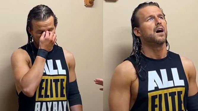 AEW star Adam Cole talks about an unexpected fan incident in a public restroom