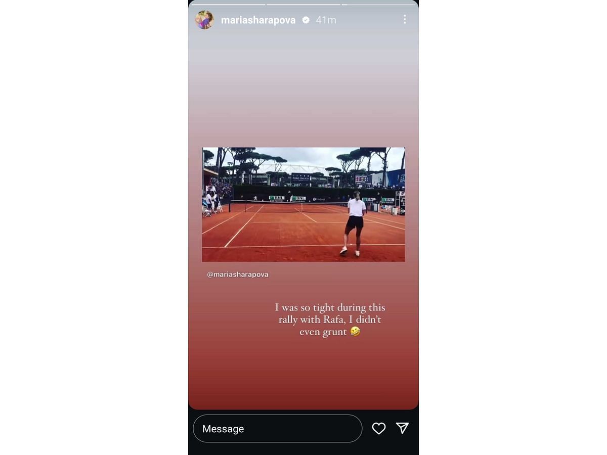 Maria Sharapova&rsquo;s Instagram story