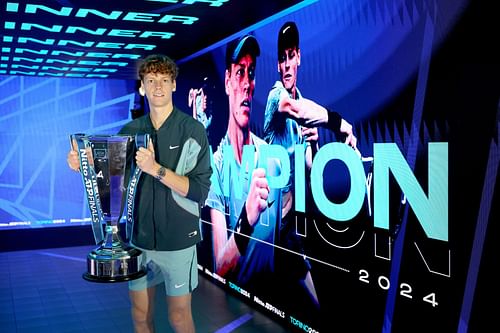 Jannik Sinner pictured at ATP Finals 2024 (Source: Getty)