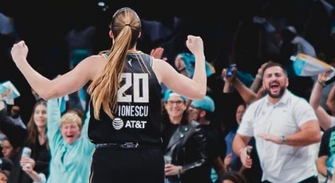 "Caught you slacking" - Sabrina Ionescu's husband Hroniss Grasu hilariously nitpicks on Liberty star mid-training