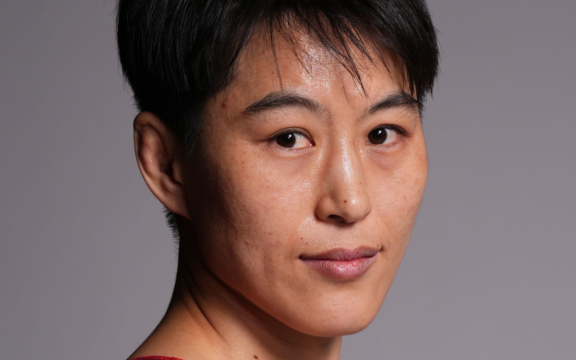 Wang Cong (pictured) is viewed as a rising star in the UFC women