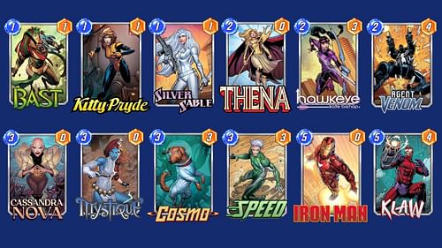 The Agent Speed deck is one of the best Marvel Snap Speed decks  (Image via Nuverse)