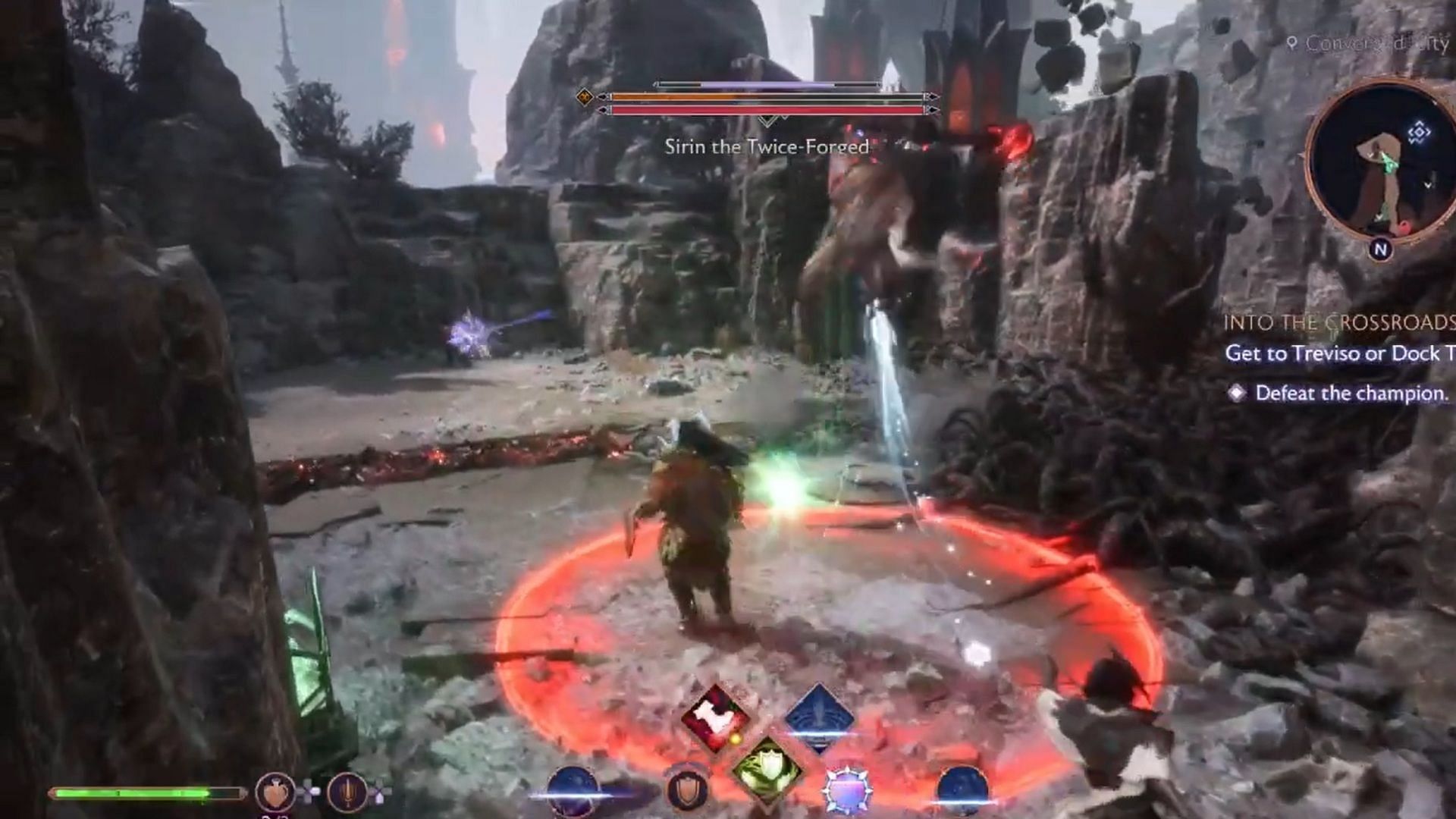 Though an early-game fight, the battle with Sirin can be very helpful in learning the game (Image via EA/Youtube@TrophyGamers)