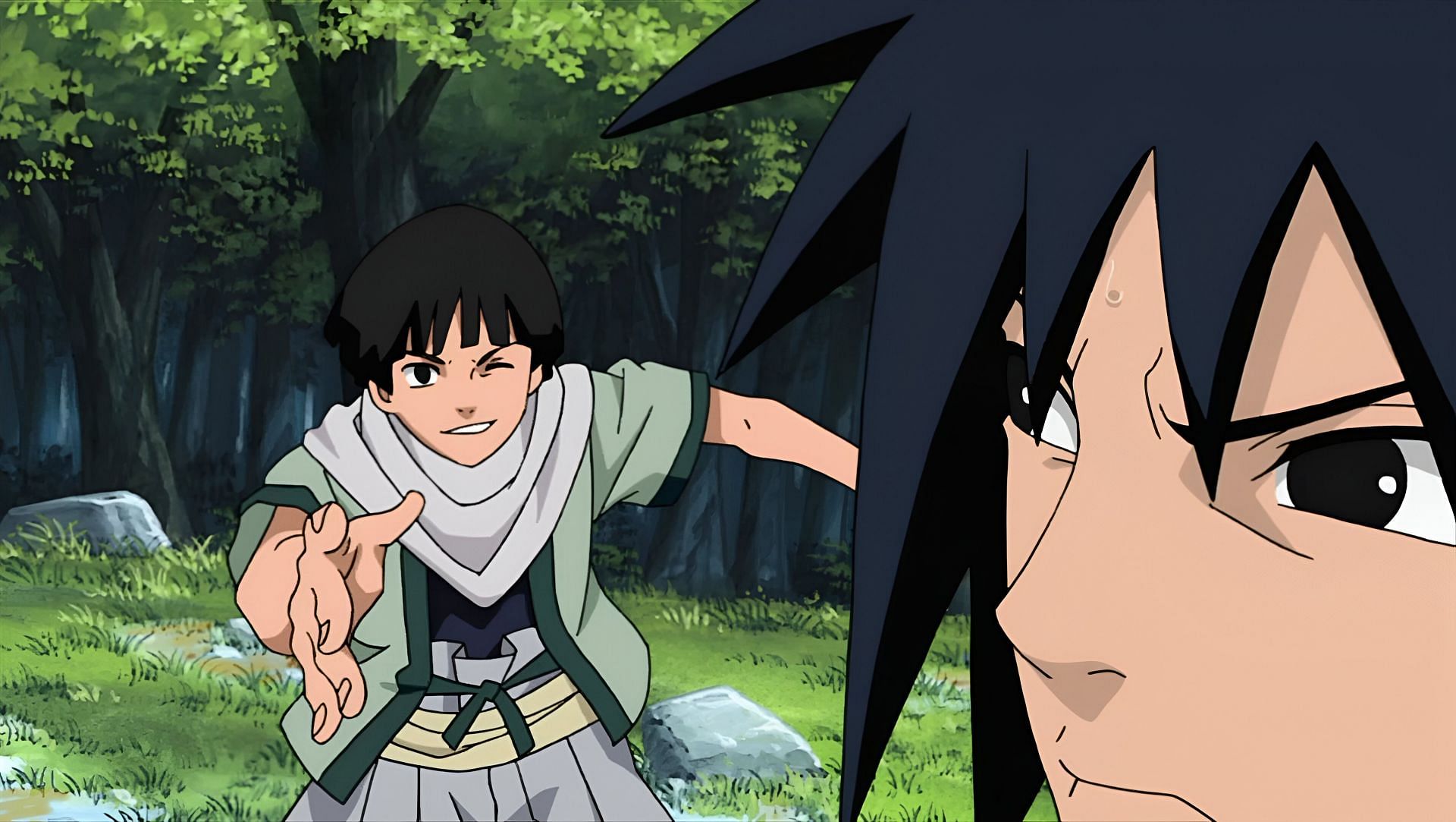 Hashirama meeting Madara for the first time (Image via Studio Pierrot)