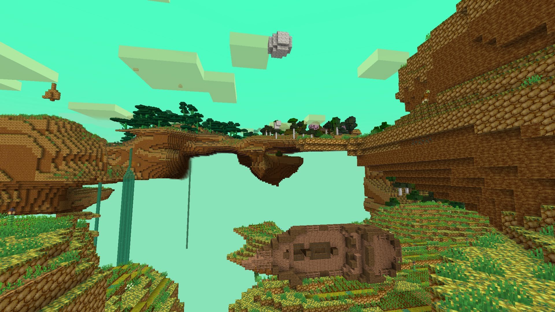 Potato dimension adds a host of features. (Image via Mojang Studios)