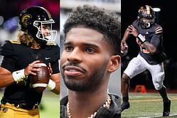 Shedeur Sanders makes his feelings known about Julian Lewis & Bryce Underwood's eye-catching flips to Colorado & Michigan