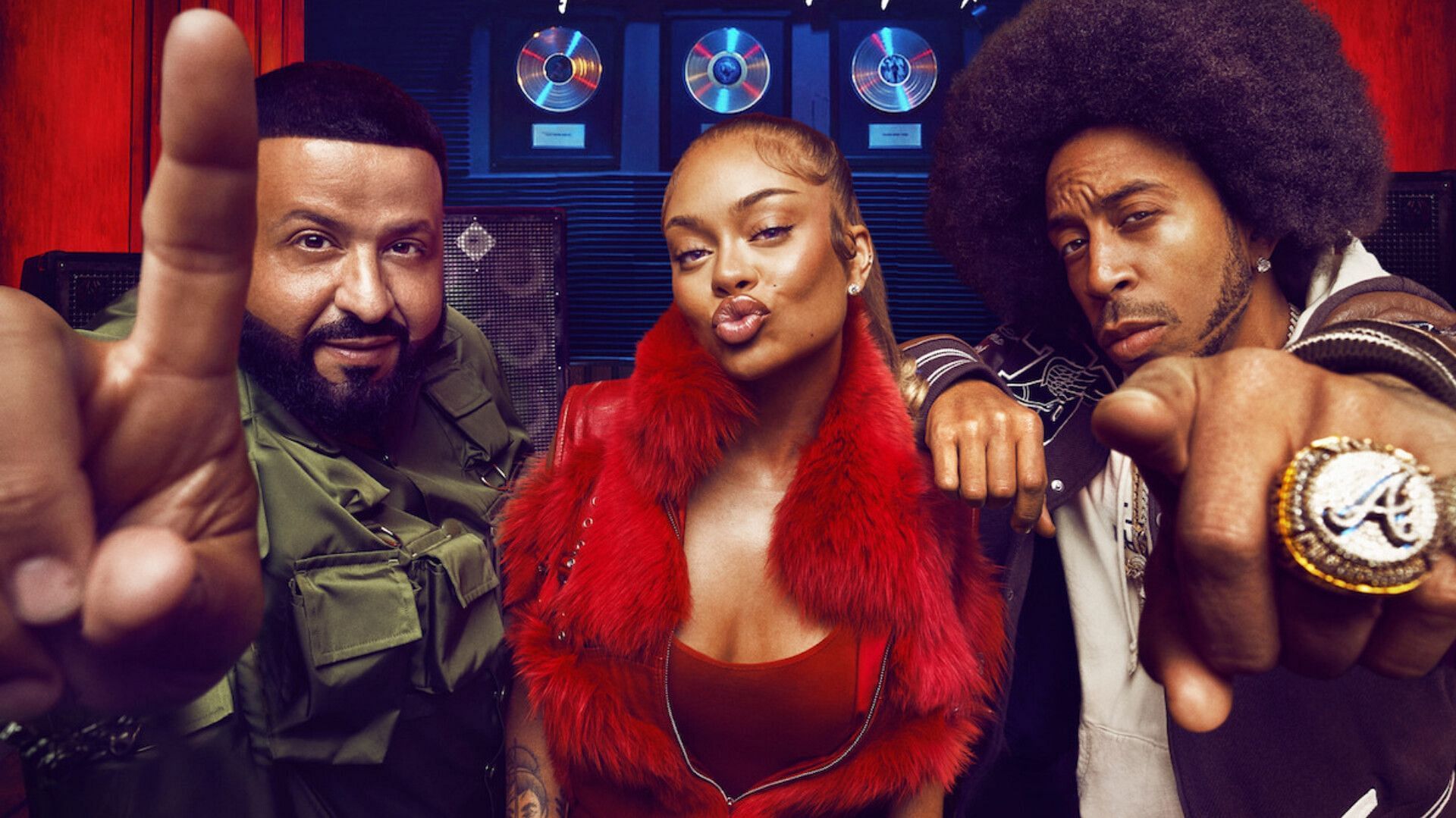 Rhythm + Flow season 2 judges DJ Khaled, Latto, and Ludacris (Image via Netflix Tudum)