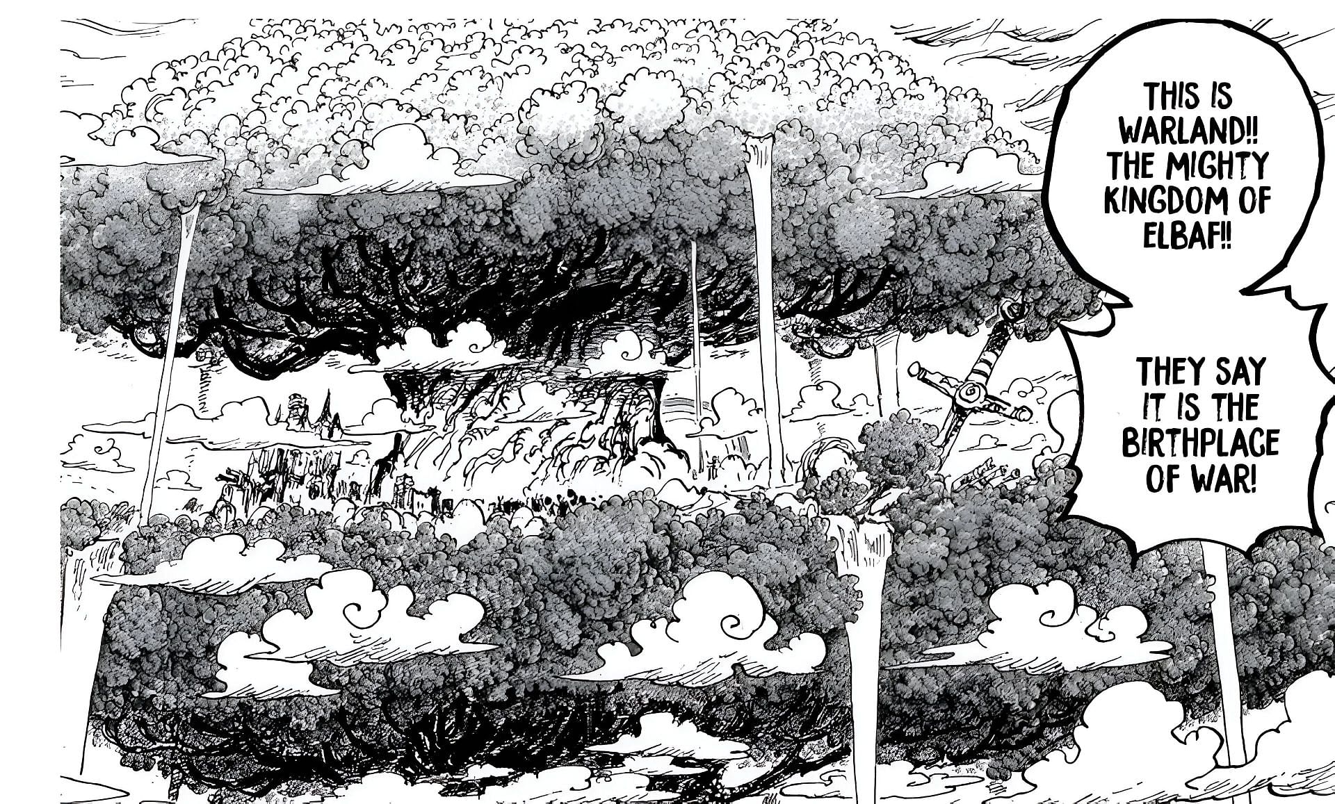 Yggdrasil as seen in the manga (Image via Eiichiro Oda/Shueisha)