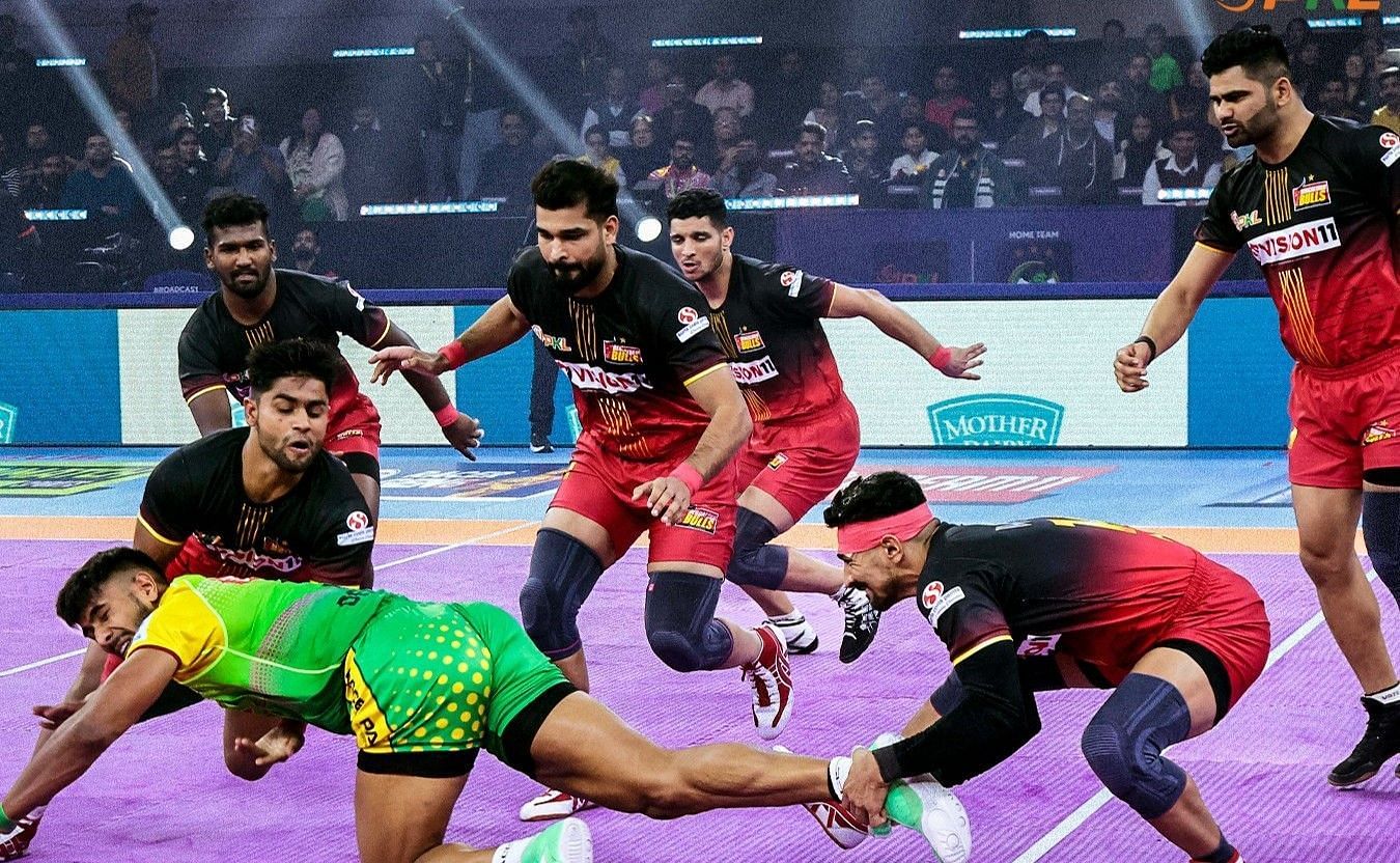 बेंगलुरू बुल्स की टीम टूर्नामेंट से बाहर (Photo Credit - @ProKabaddi)