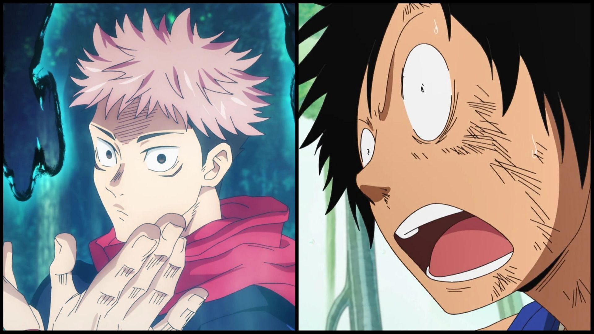 Jujutsu Kaisen surpasses One Piece in a major way in 2024 (Images via MAPPA Studios, Toei Animation)