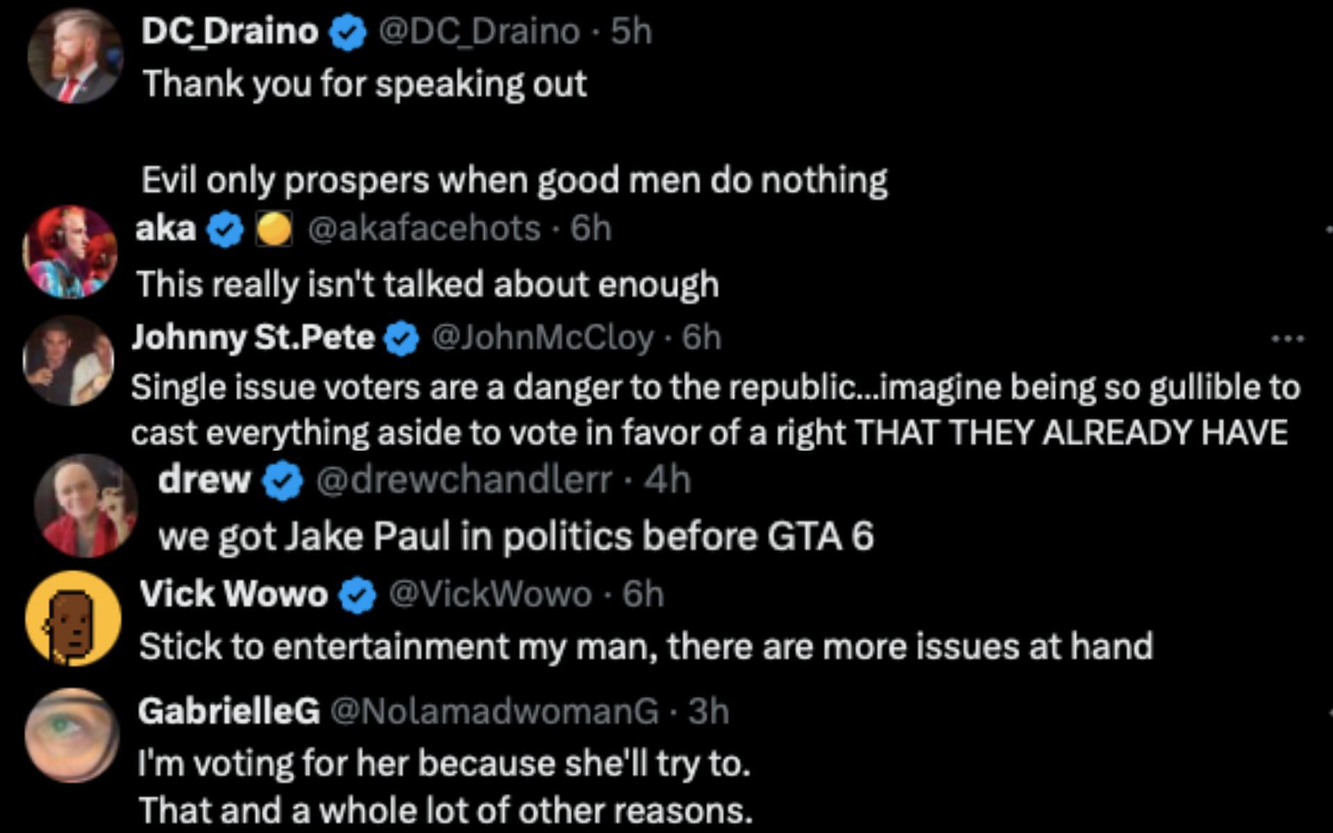 Screenshots from @jakepaul on X