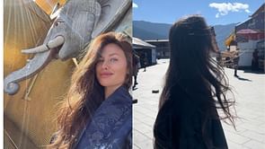 "Buddha likes Bryan Adams": Evgeni Malkin's wife Anna Kasterova visits Buddha Dordenma statue in Bhutan