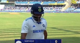 [Watch] Ajaz Patel dismisses Sarfaraz Khan for a duck in IND vs NZ 2024 3rd Test