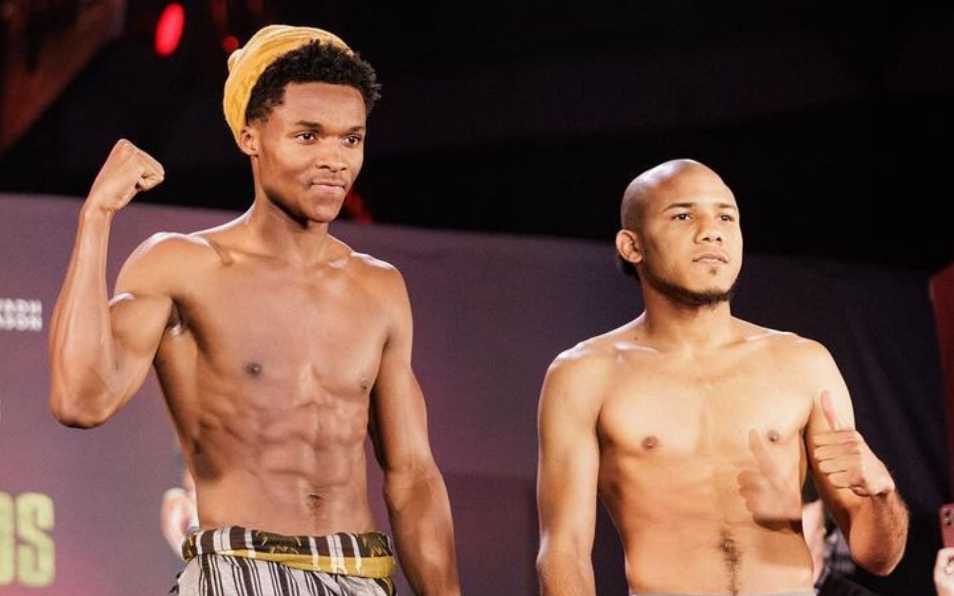 Abdullah Mason (left) will take on Yohan Vasquez (right) on the feature undercard bout of Friday