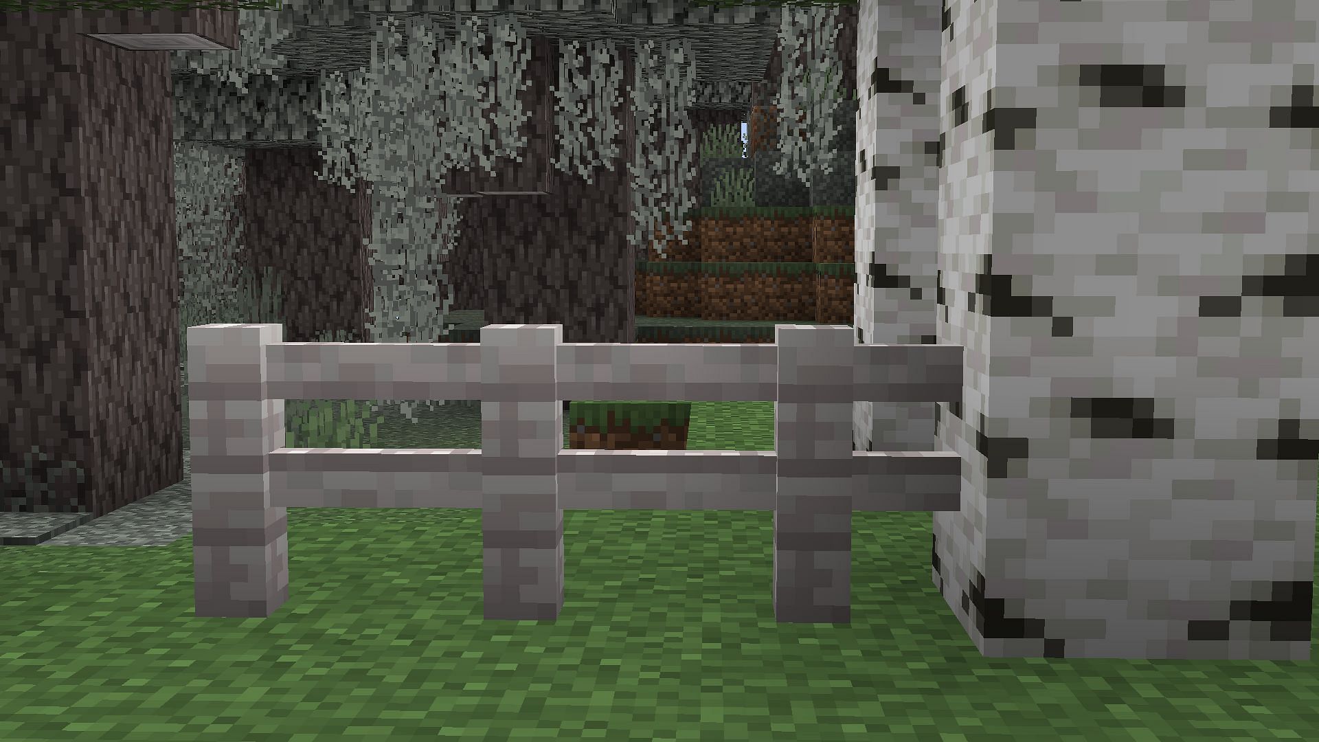 Use the fences to guard your livestock or farms (Image via Mojang Studios)