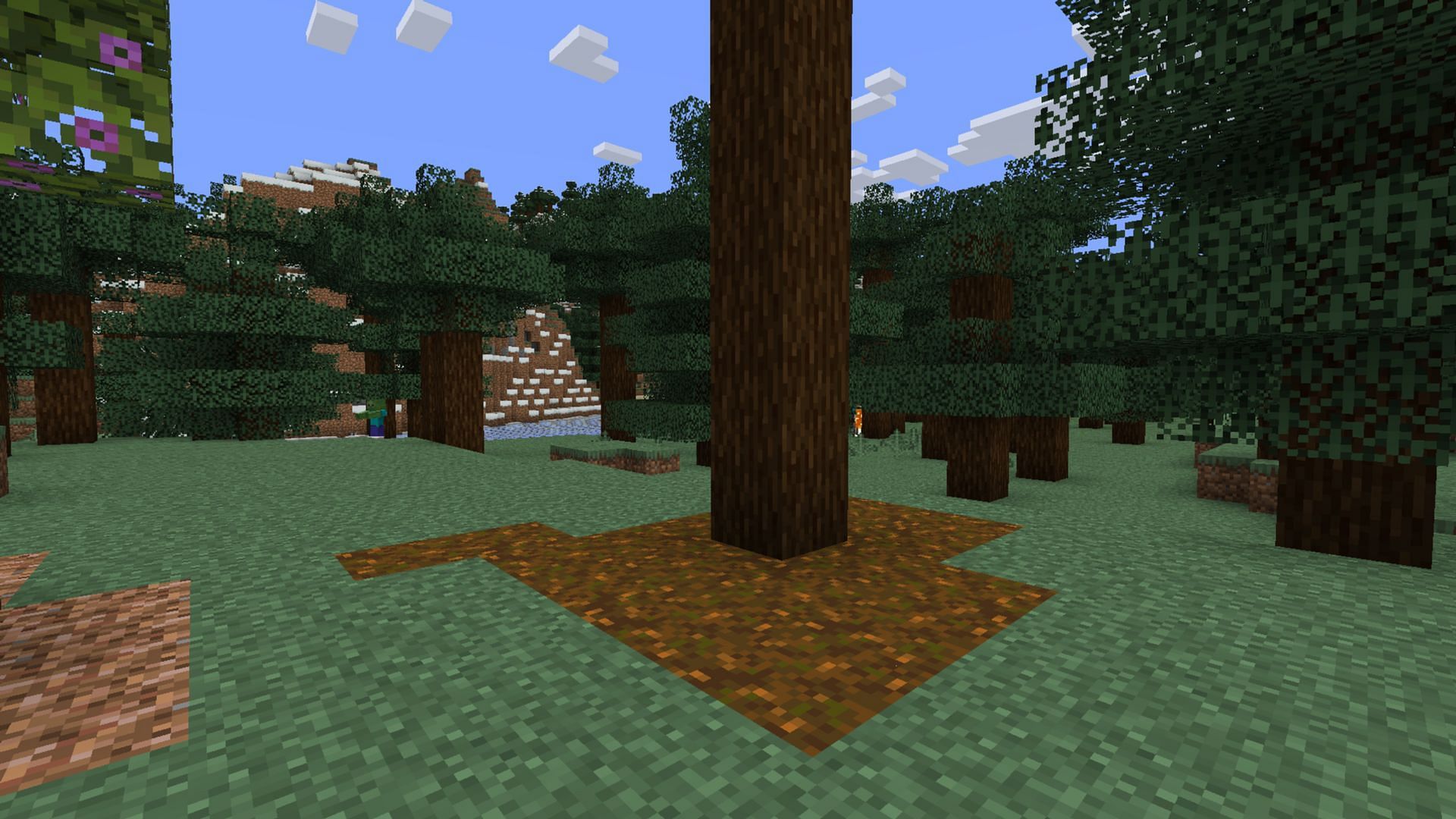 Use the Podzol farm to get more dirt in Minecraft Skyblock (Image via Mojang Studios)