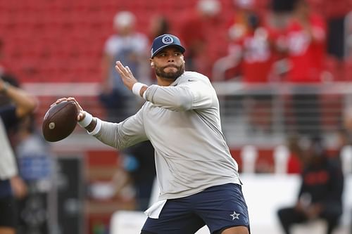 Dak Prescott at Dallas Cowboys vs. San Francisco 49ers - Source: Getty