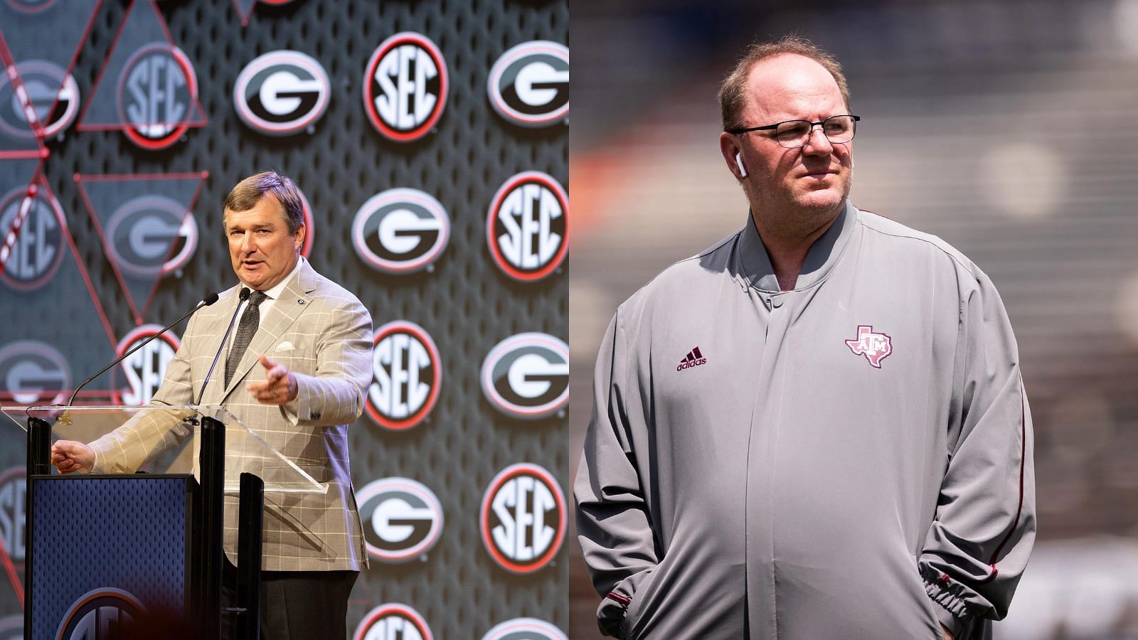 Week 10 was a good one for Georgia and Kirby Smart, but a bad week for Texas A&amp;M and Mike Elko. (Photo Credits: IMAGN)