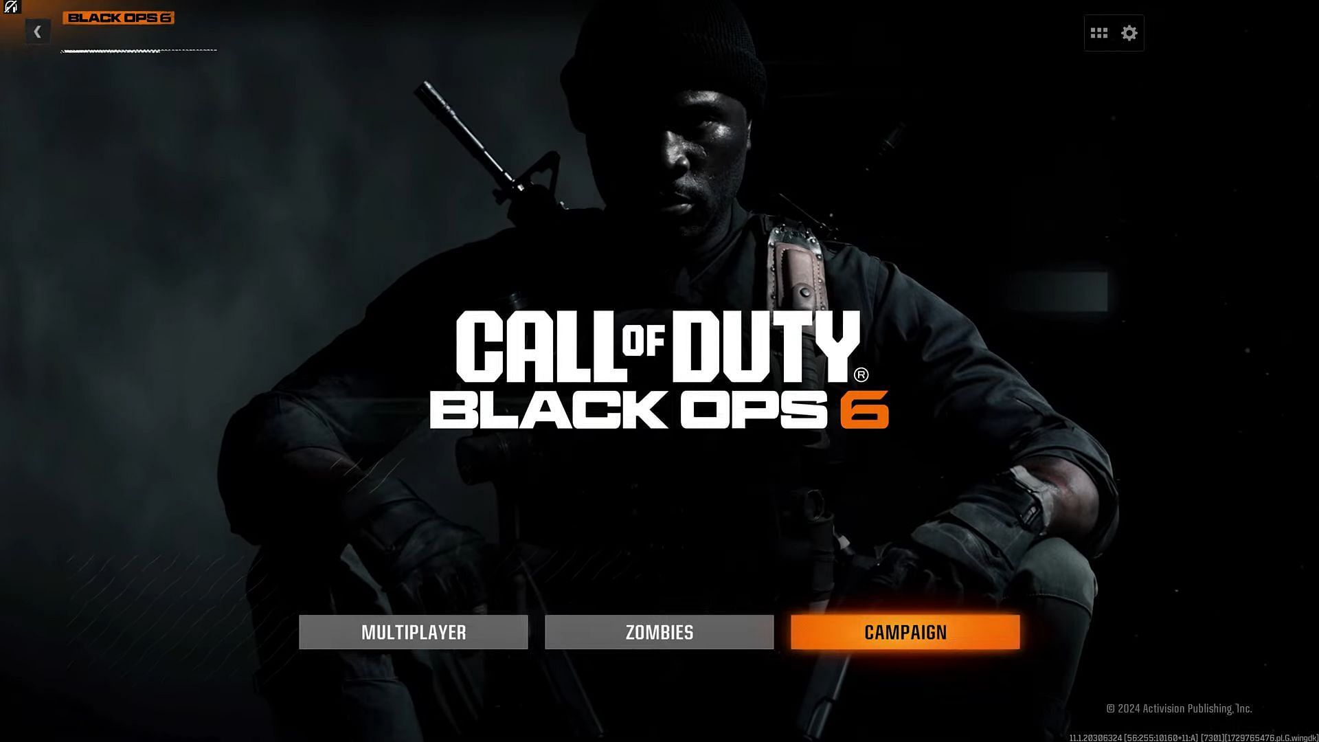 Black Ops 6 main menu (Image via Activision)