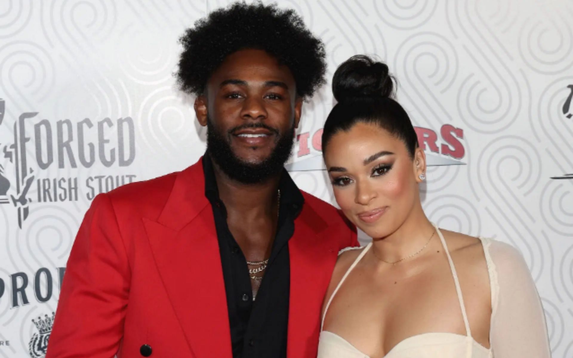 Aljamain Sterling with wife [Image courtesy: Getty}