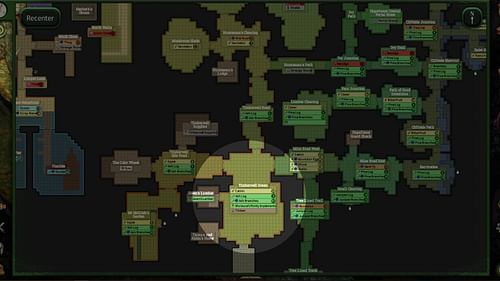 Timberwell Greens is just south of where Corporal Binns leaves you (Image via Fen Research Limited)