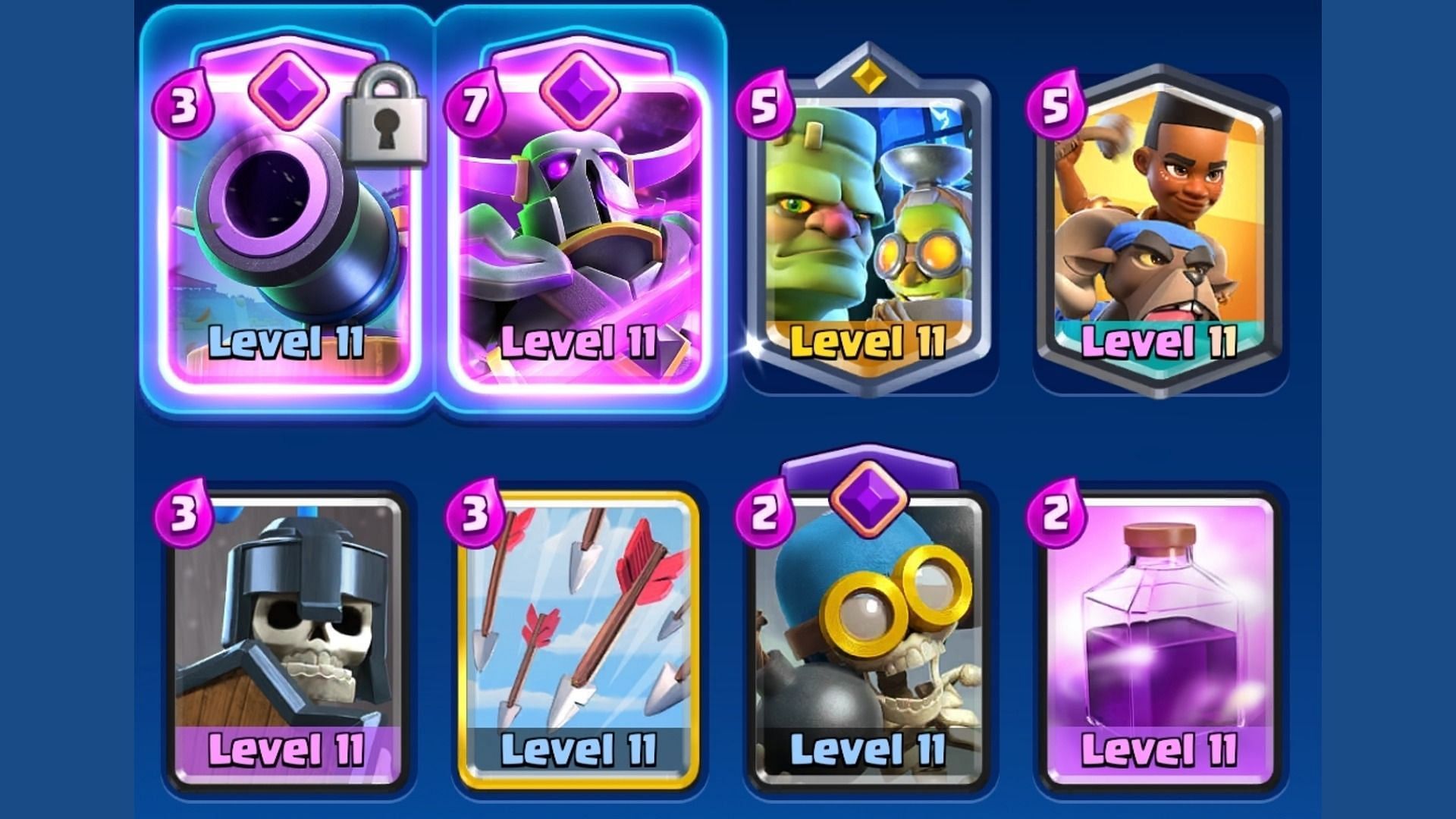 Goblinstein is seen in many Clash Royale Cannon Evo Launch event decks. (Image via Supercell)