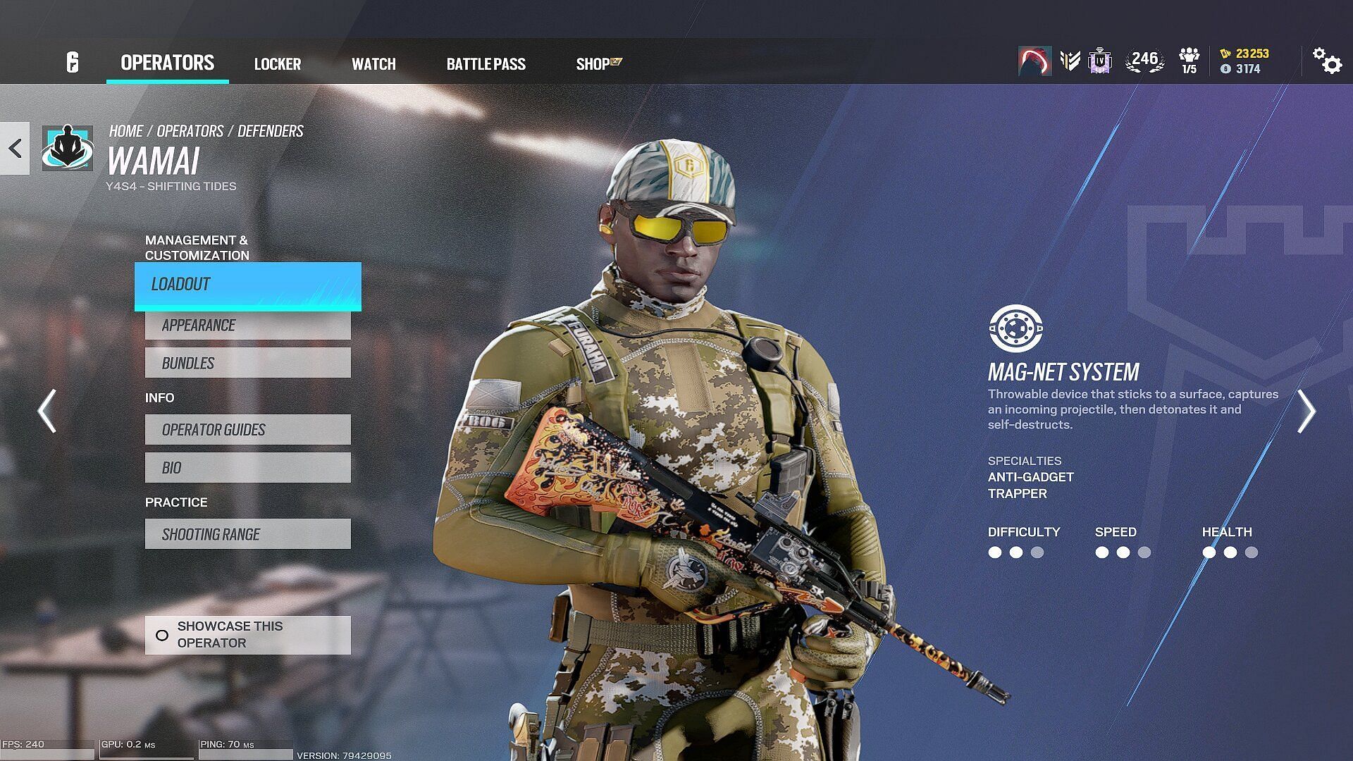 Wamai as seen in Rainbow Six Siege (Image via Ubisoft)