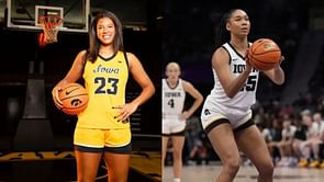 "All your problems no longer exist": Iowa's Jada Gyamfi shows off stylish outfits ft. Hannah Stuelke in a blue mini dress