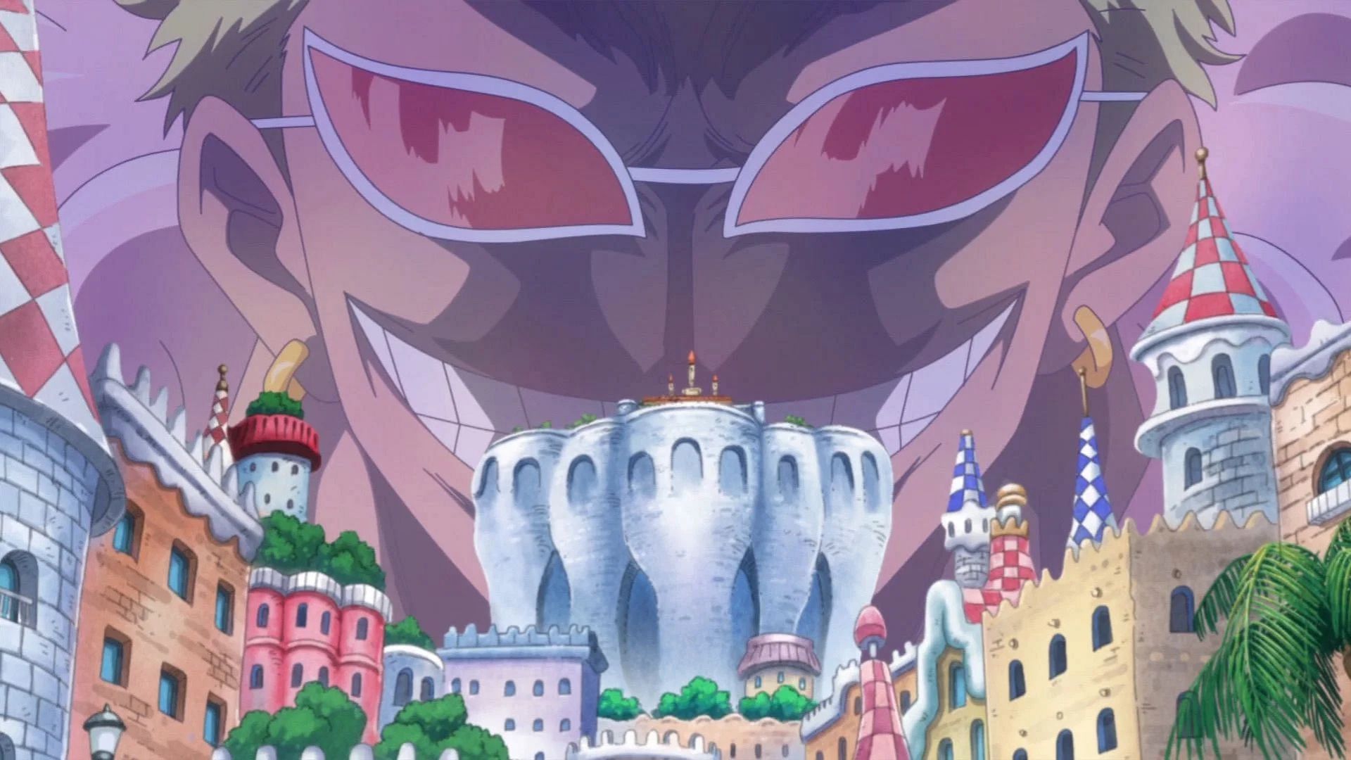 Doflamingo would have unleashed chaos had his plot not come to light (Image via Toei Animation)