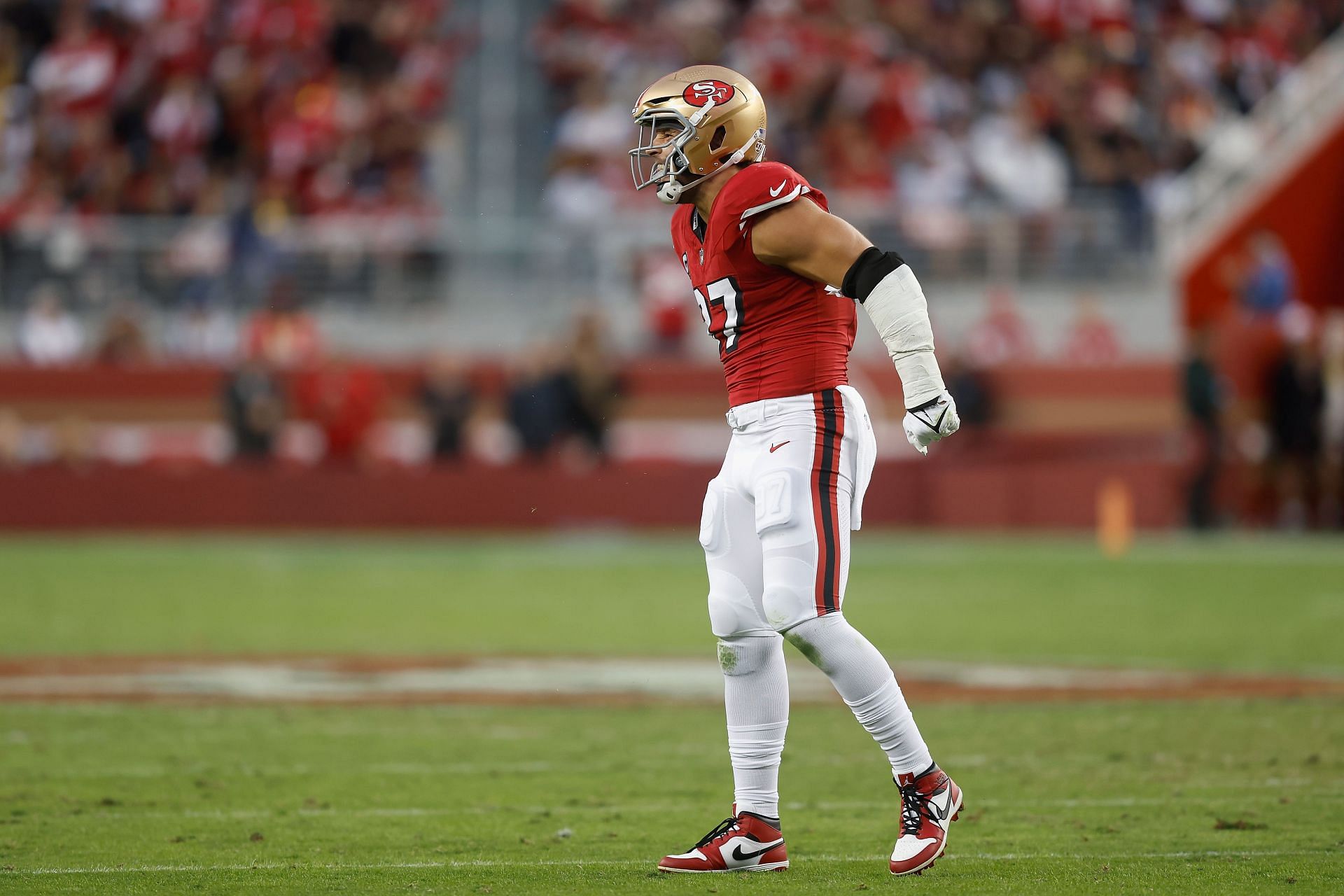 Nick Bosa during Dallas Cowboys v San Francisco 49ers - Source: Getty