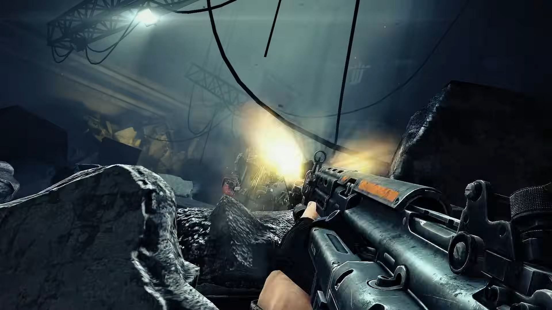 A still from Wolfenstein: The New Order (Image via Bethesda Softworks)