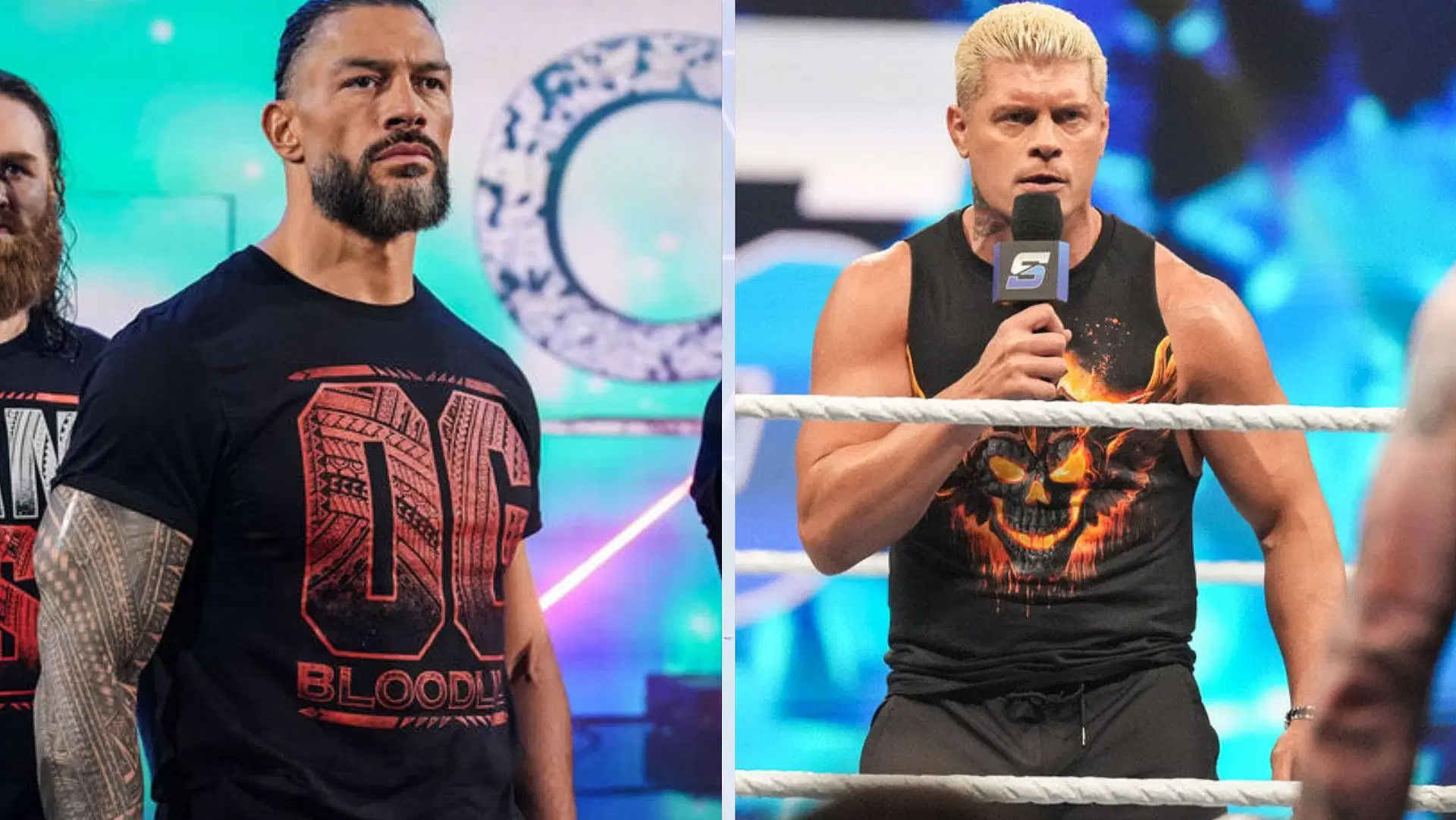 Roman Reigns tag teamed with Cody Rhodes at Bad Blood. [Images Source: WWE.com]