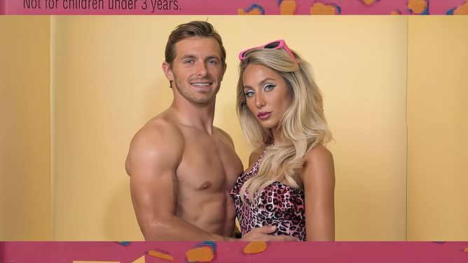 IN PHOTOS: Dolphins WR Braxton Berrios and girlfriend Alix Earle pose as Ken-Barbie for Halloween shoot