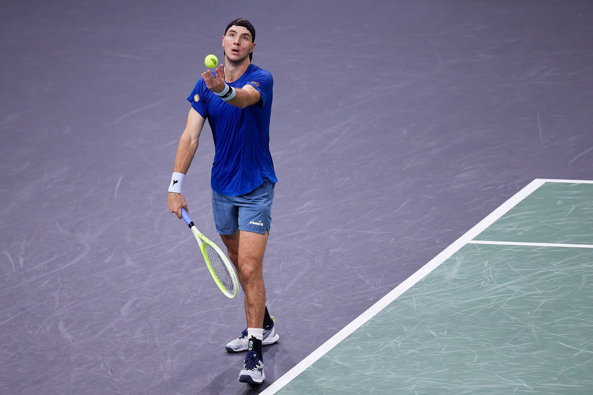 Jan-Lennard Struff at the Paris Masters 2024. (Photo: Getty)