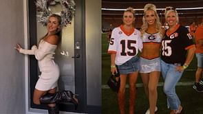 Miami's Hanna Cavinder shoots 4-word response for Carson Beck's sister Kylie's Gossip Girl-inspired fit