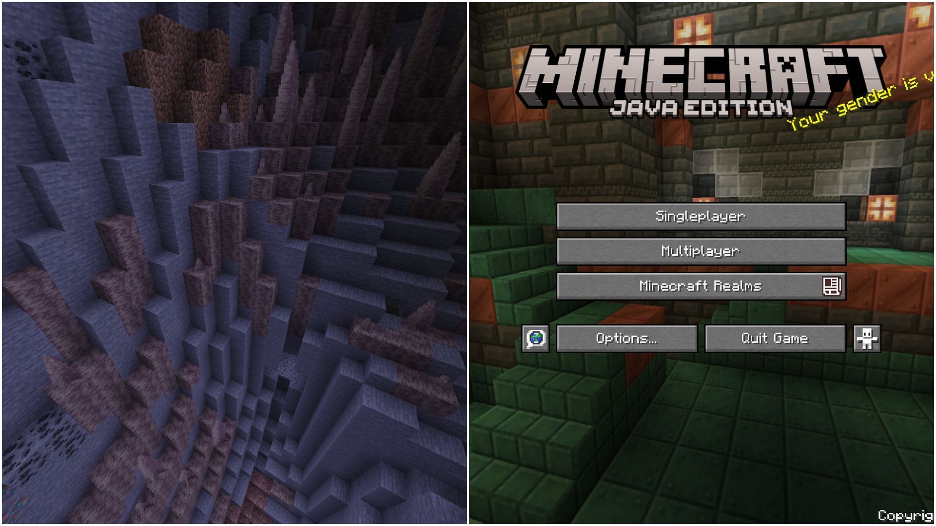 Players could exit the world right before they hit the bottom after falling from a height (Image via Mojang Studios)