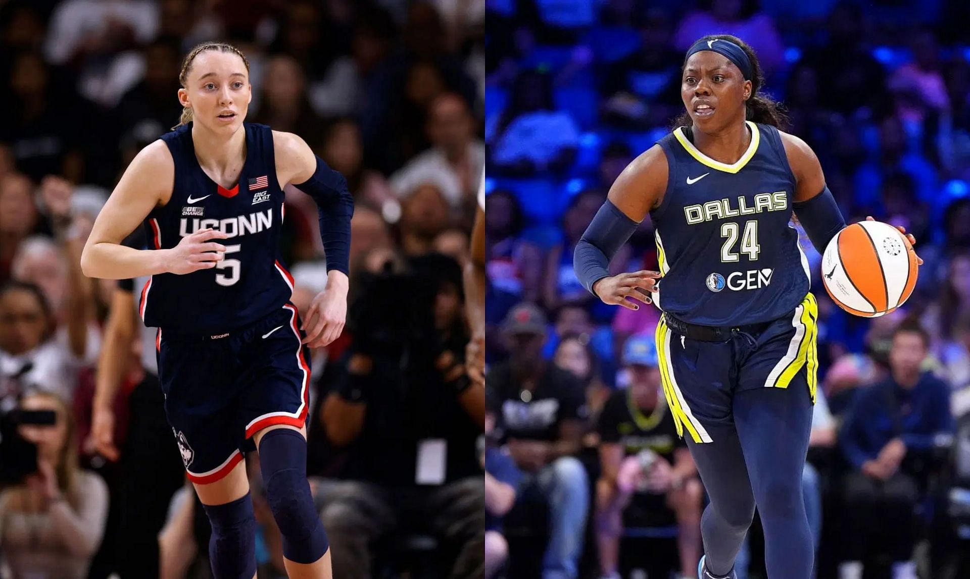 Arike Ogunbowale reacts to Dallas Wings