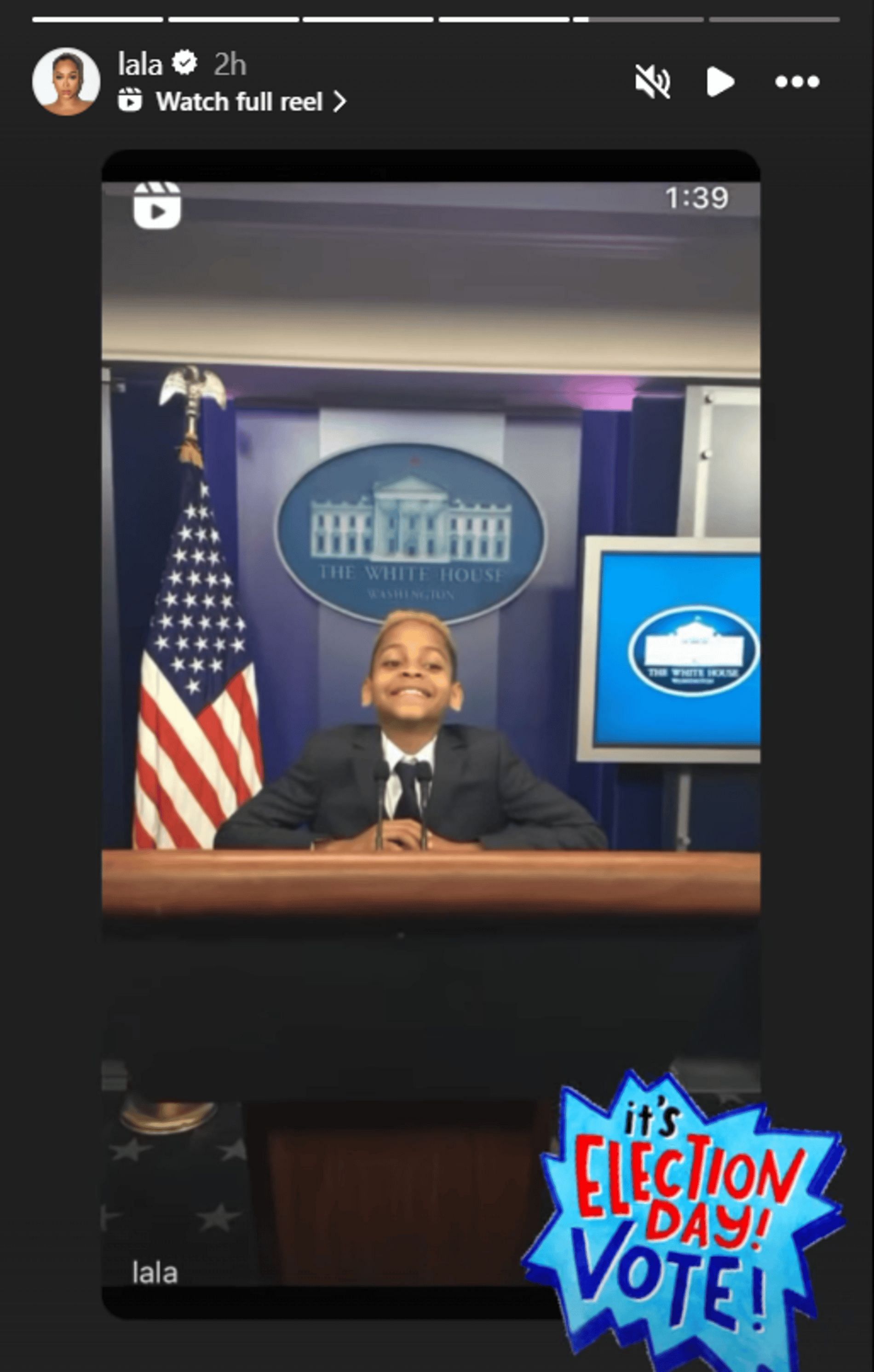 Young Kiyan Anthony at the White House during the Obama administration (Source: Instagram/lala)