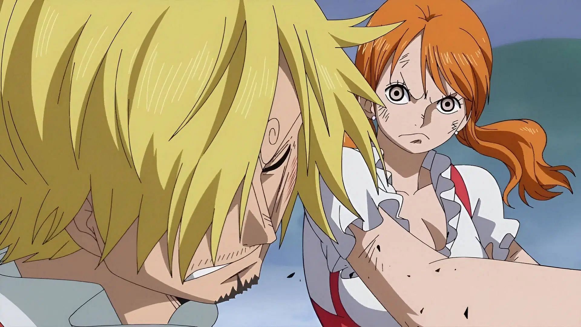 Nami saved the crew from attacks during the Whole Cake Island arc (Image via Toei Animation)