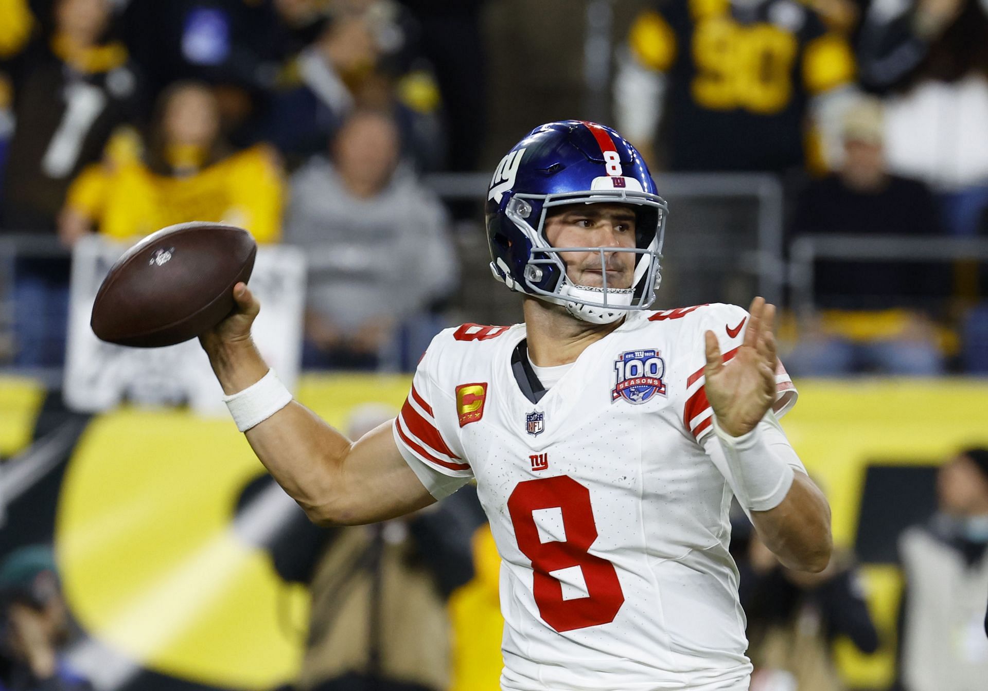 Daniel Jones during New York Giants vs. Pittsburgh Steelers - Source: Getty