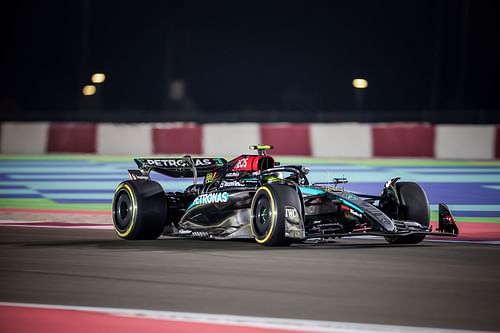 Lewis Hamilton of Mercedes attends Sprint qualifying round before the 2024 Qatar Grand Prix Sprint - Source: Getty Images