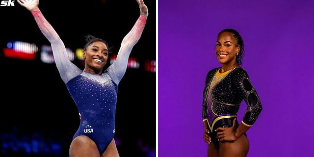 Simone Biles wishes Joe Miller on her 19th birthday. PHOTO: Both from Getty Images