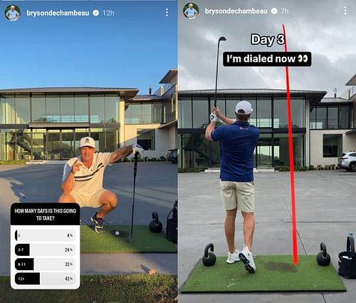 Still from Bryson DeChambeau's Instagram story/@brysondechambeau