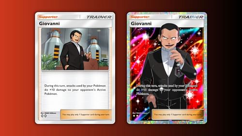 Giovanni Trainer cards in Pokemon TCG Pocket (Image via The Pokemon Company)