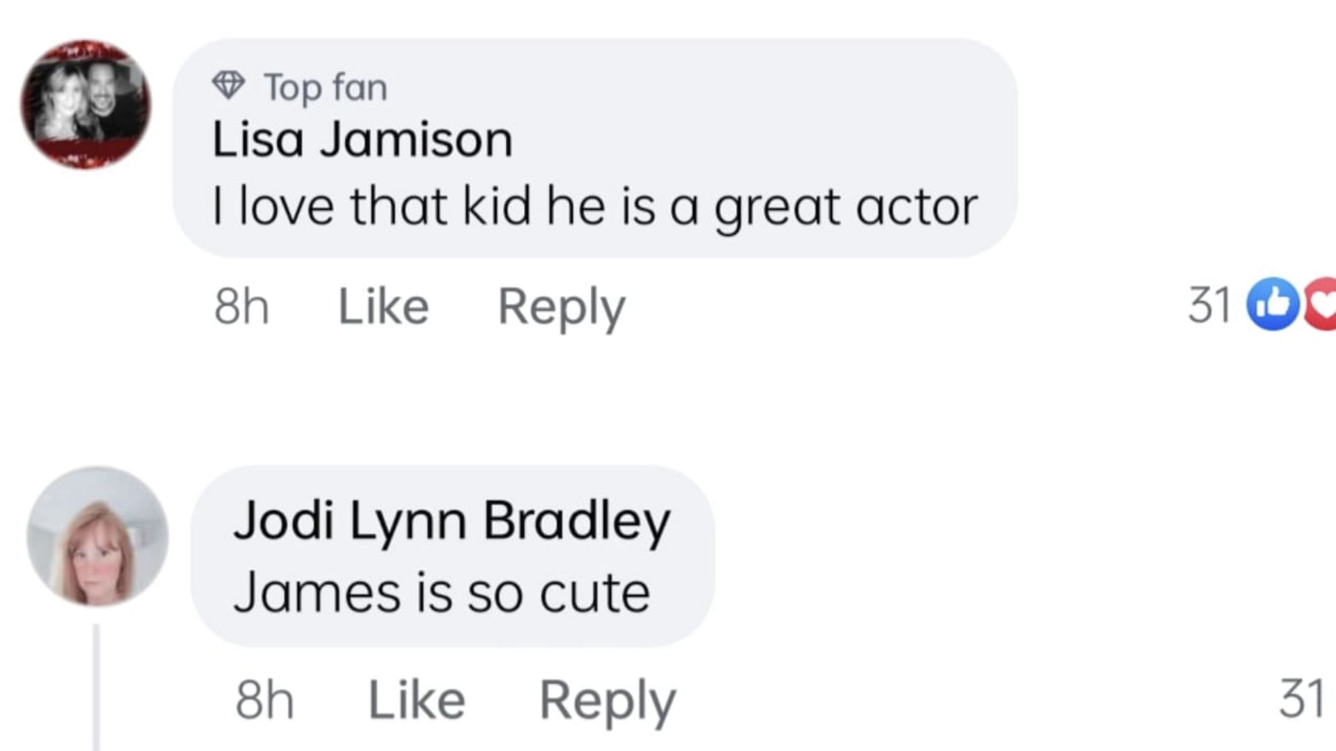 Screenshot of comments (Image via Facebook / General Hospital)