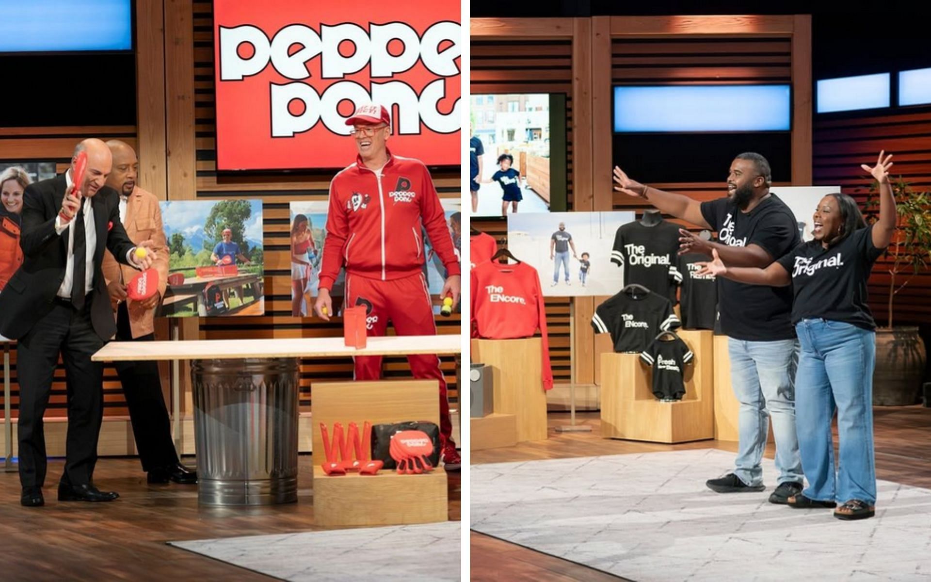 Pepper Pong and Kaans Desigs on Shark Tank season 16 (Image via Instagram/@sharktankabc)