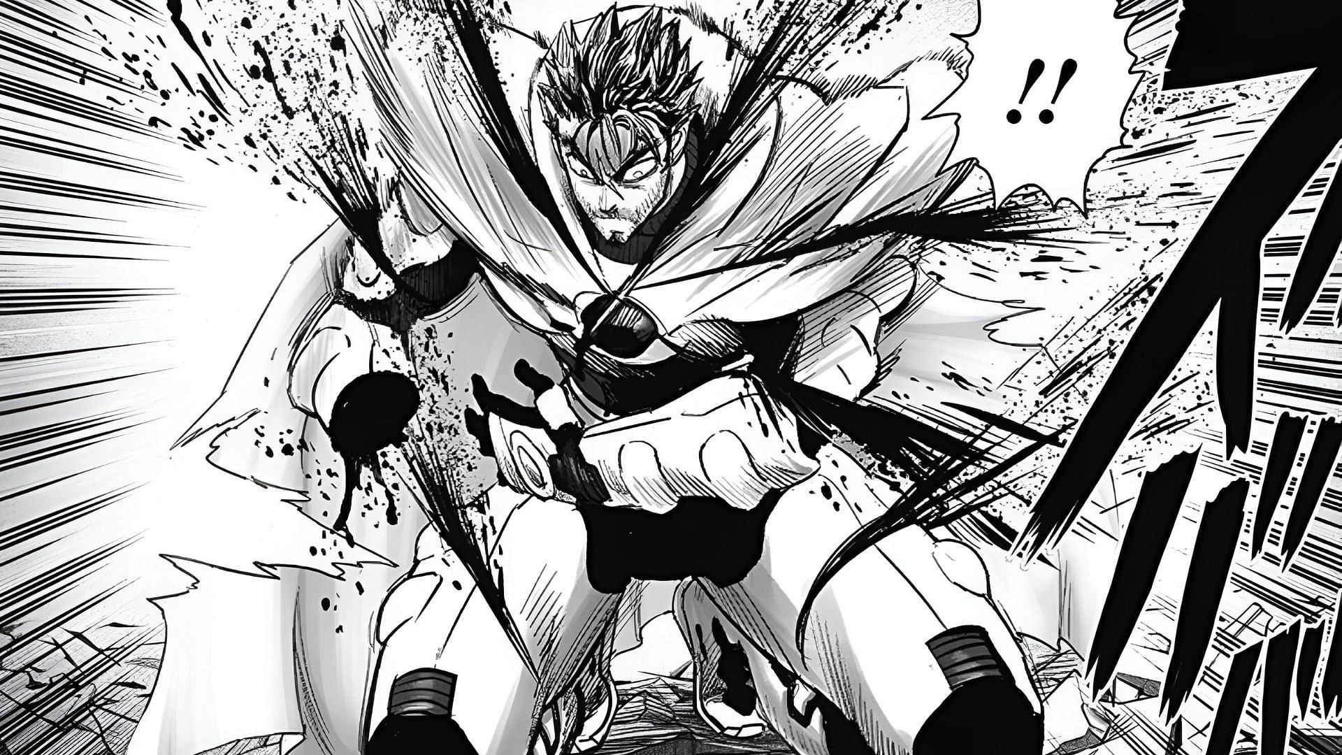 Blast as seen in One Punch Man manga (Image via Shueisha)