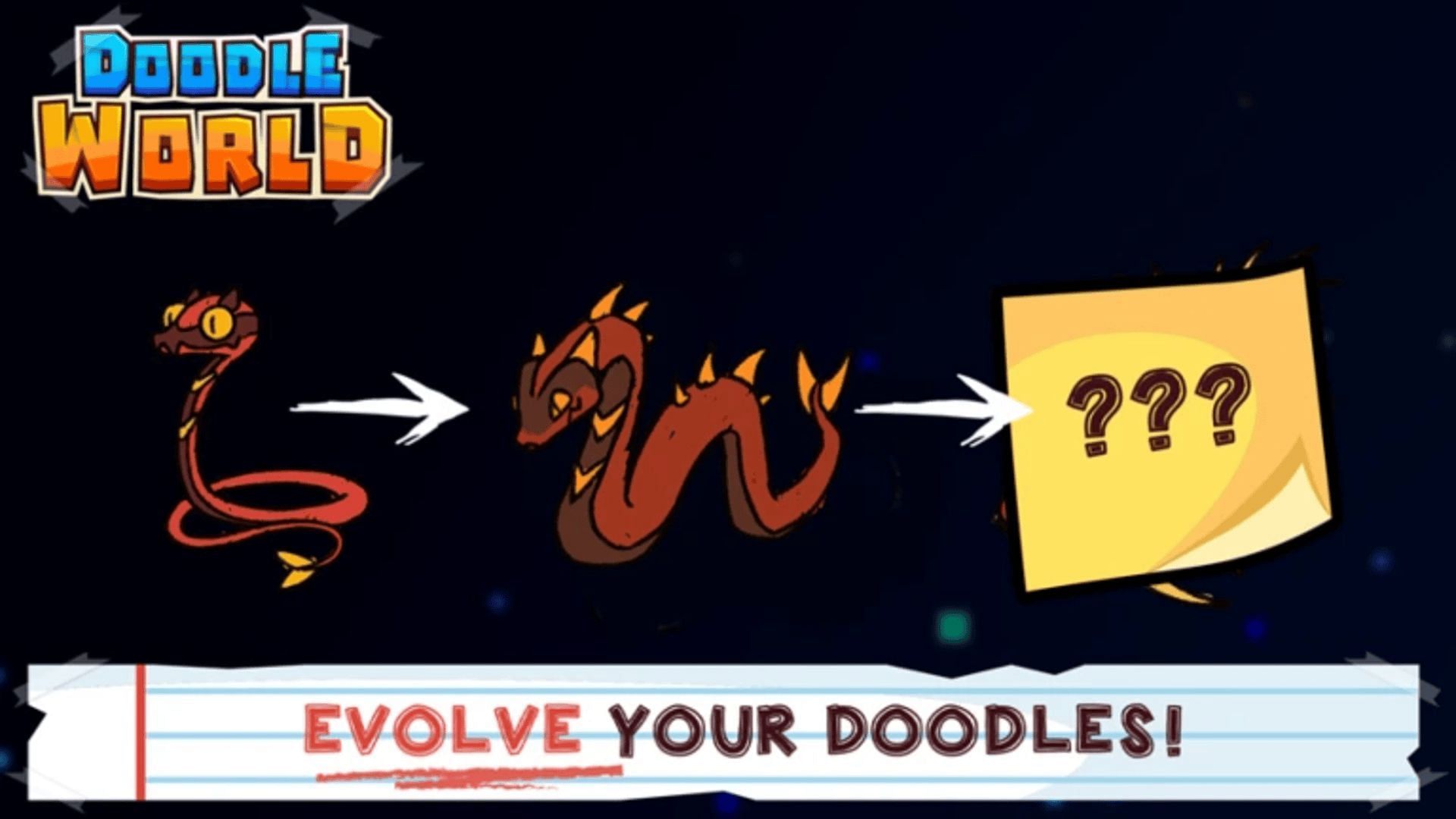 Official cover art for Doodle World (Image via Roblox)