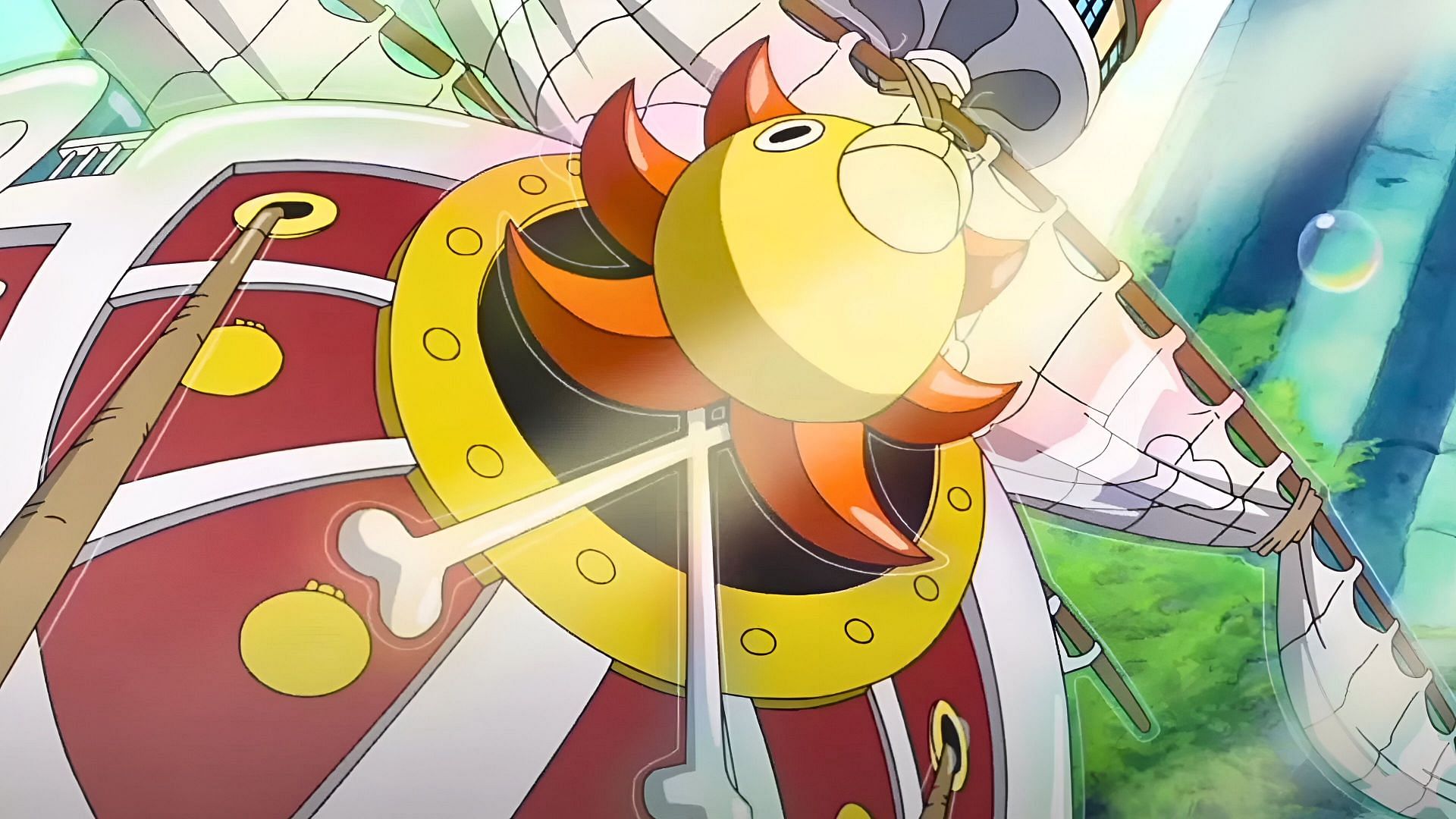 The Thousand Sunny as seen in the anime (Image via Toei Animation)